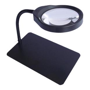 台式放大镜带led灯pdok雕刻检查维修焊接老人阅读PD-032C高清10倍