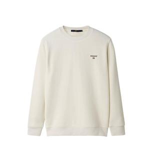 HLA/海澜之家内里加绒针织衫男经典圆领硅胶小标弹力加厚毛衣男