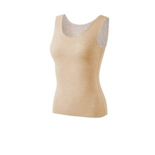 雅鹿德绒保暖背心女款羊毛蚕丝2025加绒加厚冬季女士打底内衣贴身