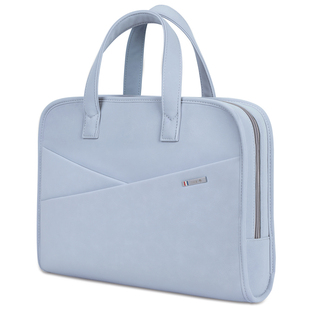 马锐鲨正品电脑包女14英寸新款手提包男士笔记本包简约通勤包高颜值商务15.6寸游戏本防震时尚公文包16寸单肩