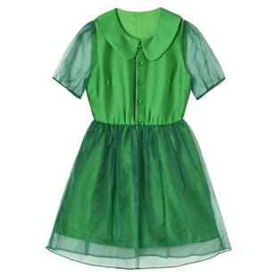 奥莱专柜撤柜正品 深圳南油NY春装新款 淑女范减龄高腰短裙连衣裙