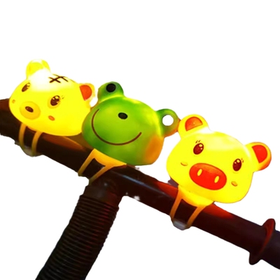 儿童车灯萌宠可爱装饰可亮可叫