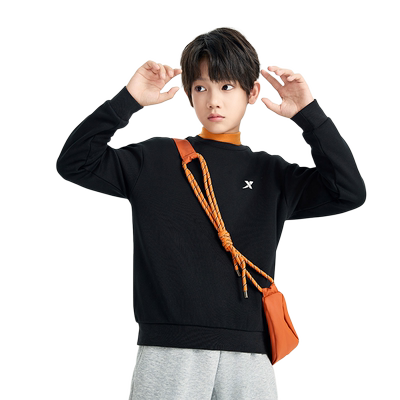 特步童装春秋季男童女童长袖卫衣