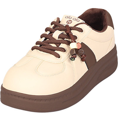 脚宽胖大码女鞋41一43时尚棉鞋冬季2025新款加绒休闲舒适小白鞋女