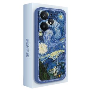 梵高油画适用Realme真我Neo7Turbo手机壳RealmeNeo7Turbo新款保护套noe复古硅胶oppo全包防摔opponeo男女外壳
