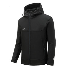 Mizuno/美津浓加绒软壳衣男女士春秋户外防风防水夹克登山服外套