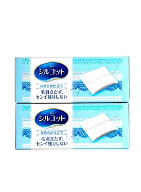 UNICHARM/尤妮佳省水化妆棉湿敷脸部卸妆棉盒装日本正品82枚*2