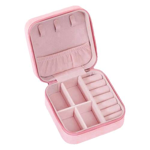 首饰盒便携小巧首饰收纳盒精致耳环配件戒指项链饰品迷你盒子新款