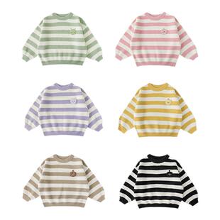 幼悠 女童怪兽出击Q萌绣标毛衣冬季儿童童趣可爱细腻罗纹保暖上衣