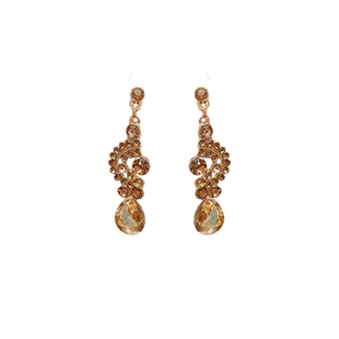 夸张香槟色水滴项链晚礼服配饰高级感套装新娘婚纱颈链锁骨链女款