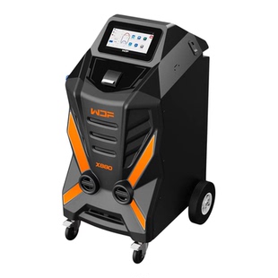 万得福X880全自动汽车空调冷媒机R1234yf制冷剂回收加注打印数据