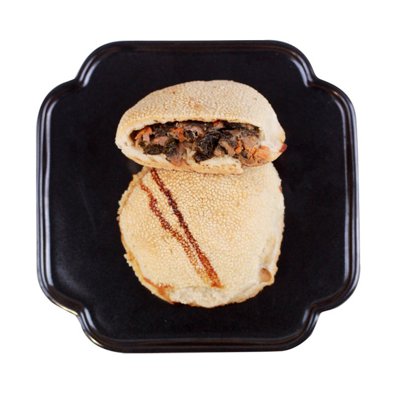 福建特产福清紫菜饼手工柴烤光饼