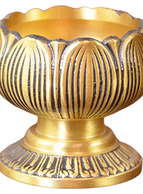 加厚实心纯铜莲花供水杯高档精美