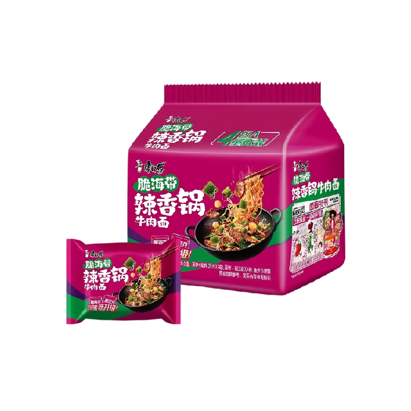 康师傅经典脆海带方便面