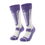 SkinLumen美利奴美丽诺羊毛滑雪袜户外运动徒步跑步小腿压缩袜子