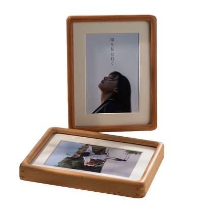 实木相框支持定制免费打印照片