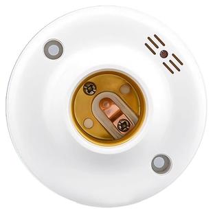 楼梯楼道E27螺口感应灯座雷达智能开关灯头顶装LED灯口人体感应器