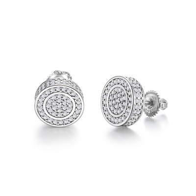 SinceYou星钻莫桑石耳钉男爆闪