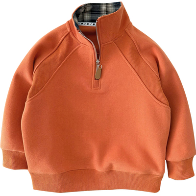 男童立领卫衣防风半拉链运动上衣