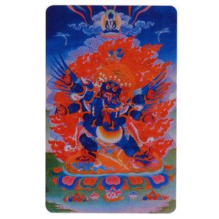 普巴金刚铜像卡片亚克力防水现代吉祥随身佛卡小唐卡