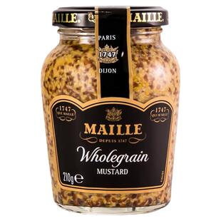 法国魅雅maille第戎芥末酱粗粒第戎黄芥末酱芥末籽酱法餐法式调料