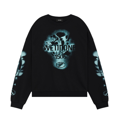 WE11DONE26夏季新品男女同款LOGO印花卫衣宽松舒适时尚潮流百搭