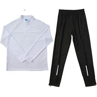 半拉链运动长袖田径服男体育生训练服投篮冬训跑步速干衣高弹秋