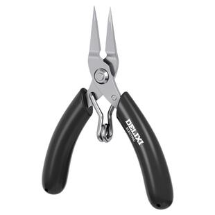 德力西电气尖嘴钳圆嘴钳手工钳子尖头平口迷你弯嘴珠宝钓鱼维修