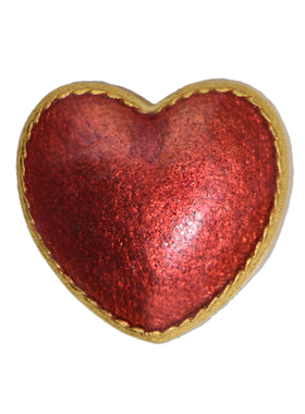 足金珐琅烧蓝爱心隔珠