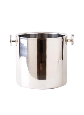 进口银色金属洋酒红酒冰块桶