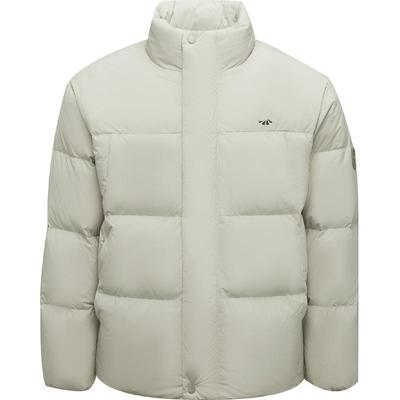 海澜之家无帽立领短款面包羽绒服