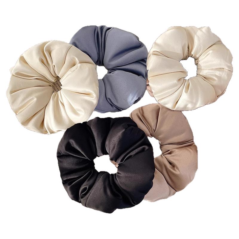 大肠发圈枕头发绳kitsch睡眠女高级感睡觉仿丝发绳超大丸子头头饰