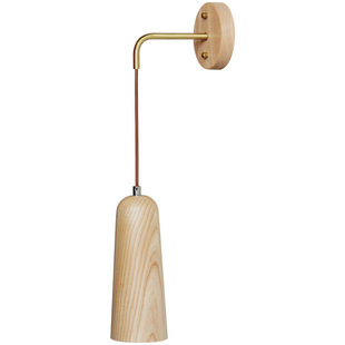 木友灯饰日式吊线侘寂床头沙发氛围壁灯卧室民宿主卧原木日系墙灯