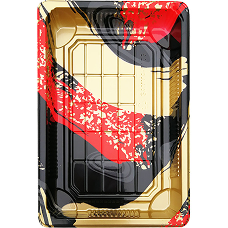 100套5号印花一次性寿司盒外卖