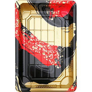 100套5号印花一次性寿司盒外卖打包盒刺身盒礼品盒包邮