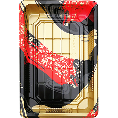 100套5号印花一次性寿司盒外卖