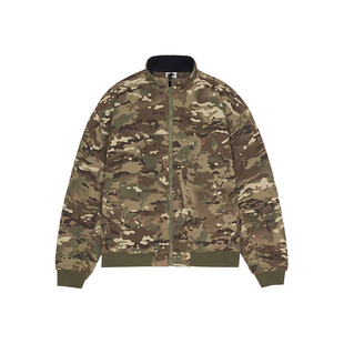 有志者UZIS三防立领飞行员夹克秋冬加绒运动外套保暖宽松棉服战甲