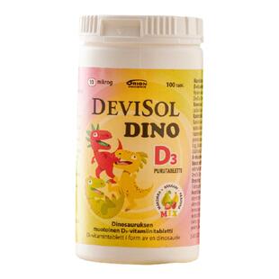 Aqualan芬兰Devisol原装进口儿童混合果味D3咀嚼片助钙吸收宝宝