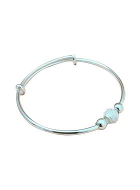 香港正生纯银手链卡通卡爱亲子大人儿童宝宝节日礼物送礼纯银手串