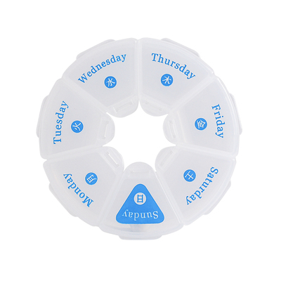 日本km分装药盒迷你一周收纳盒
