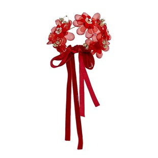 2026新年儿童发箍红色喜庆编发头箍中国风过年头饰宝宝不勒头发卡