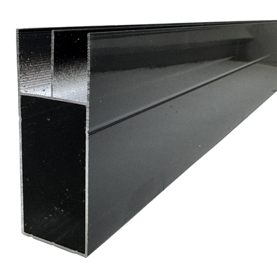 黑色加厚大山槽立柱卡槽全套瓷砖橱柜铝合金型材包边砖夹灶台铝材