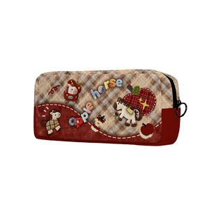 奥松原创苹果小马文具盒女孩2026新款韩系高颜值ins风小众不撞款儿童幼儿园学生一年级初中生帆布大容量笔袋