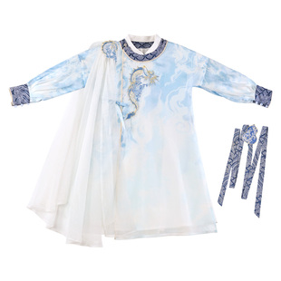 桐花坞汉服男童春秋2026明制儿童武侠风演出服幼儿园古风套装