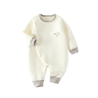 贝肽斯婴儿夹棉连体衣