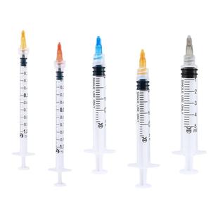 新华安得医疗一次性螺口注射器螺纹1/2/5ml无菌注射针管针筒带针