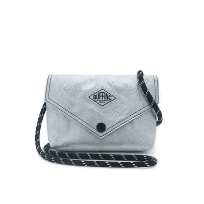 BUFFING「信封包」银色斜挎包