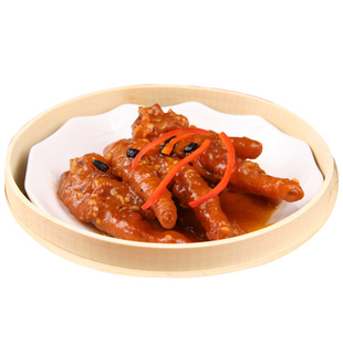 豉汁蒸凤爪广式早茶商用百合酱港式豆豉清蒸鸡爪酱蒸虎皮凤爪690g