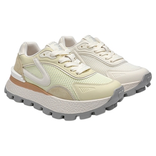 月芽儿阿甘鞋女鞋2025年秋季新款复古风德训鞋网面透气运动休闲鞋