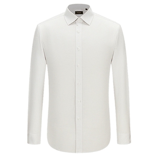 【商场同款】雅戈尔官方夏季新款商务男士浅咖长袖衬衫YLDP110783